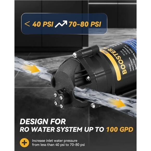 Booster Pump for Home RO Reverse Osmosis Water Purification System by Hanchen - Picture 4 of 6